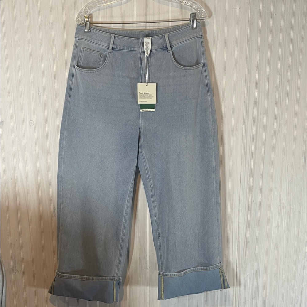 NWT HALARA FLEX HIGH WAIST CUFFED CROP LARGE PETITE - Picture 1 of 6
